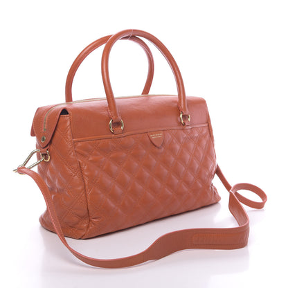 Marc Jacobs Lambskin Quilted Rudy Satchel Mandarin 3 of 10