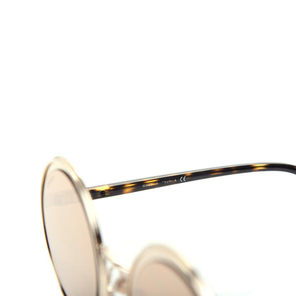 Chanel Metal Round Sunglasses 4226 Tortoise Gold 6 of 8