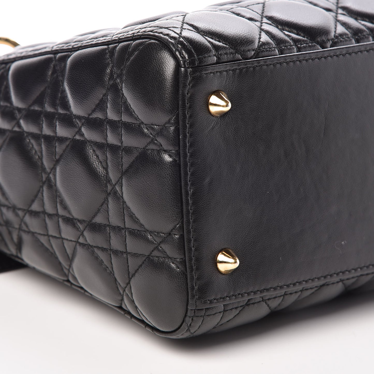 Lambskin Cannage Medium Lady Dior Black
