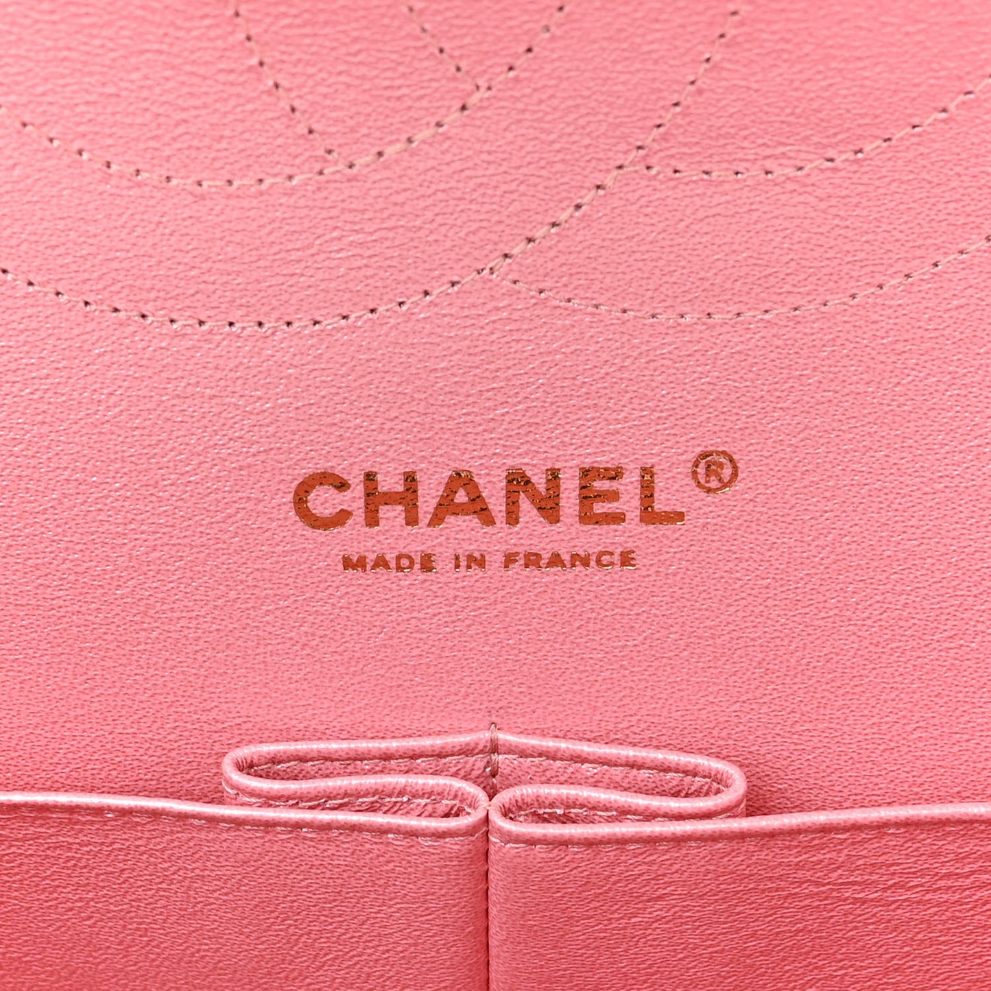 Iridescent Caviar Quilted Jumbo Double Flap Rose Pink