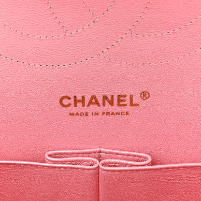 Chanel Iridescent Caviar Quilted Jumbo Double Flap Rose Pink 6 of 10