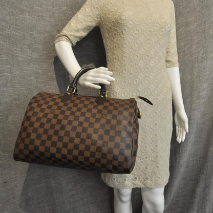 Louis Vuitton Damier Ebene Speedy 35 2 of 8