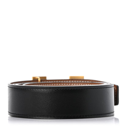 Hermes Swift Togo 32mm H Belt 95 Black Gold 2 of 5