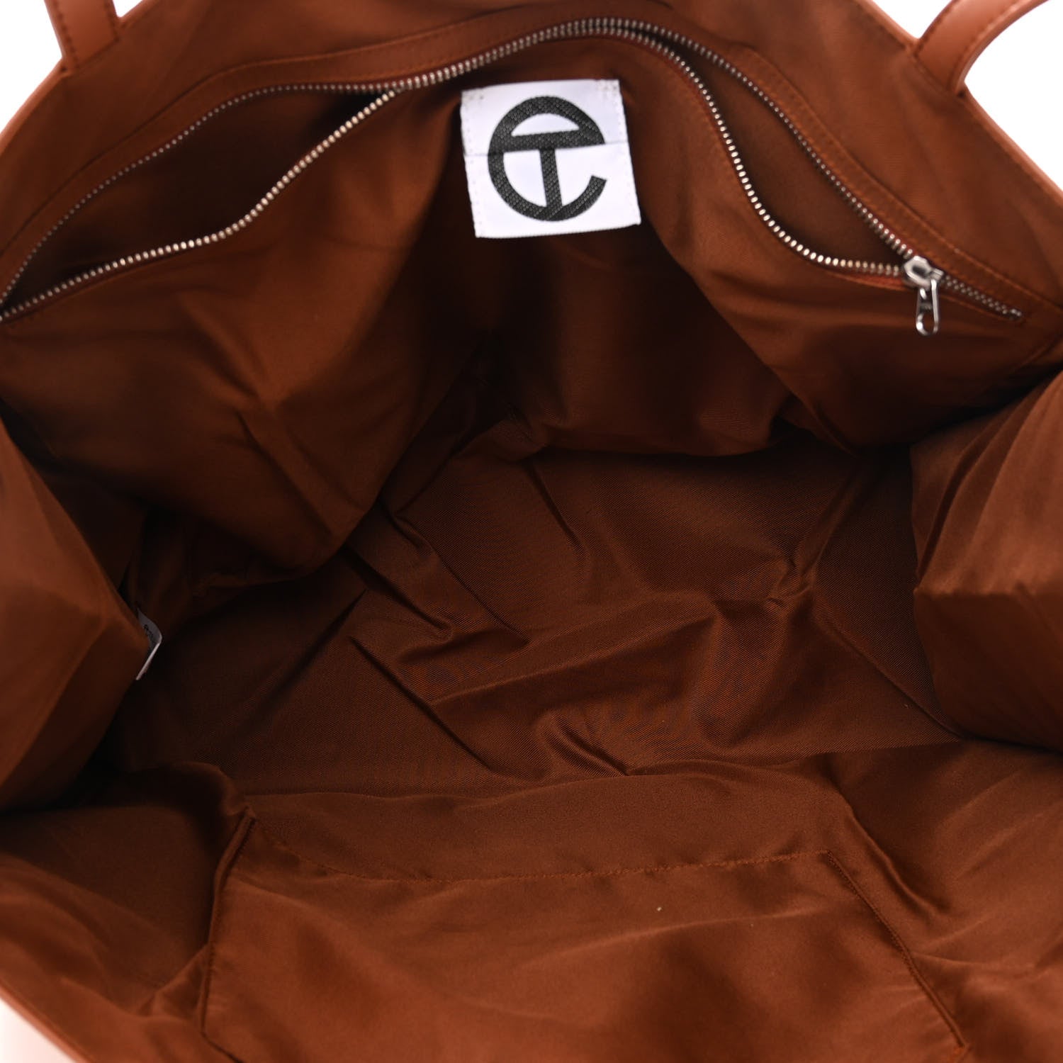 Telfar Vegan Leather Large Shopping Bag Tan 5 of 11