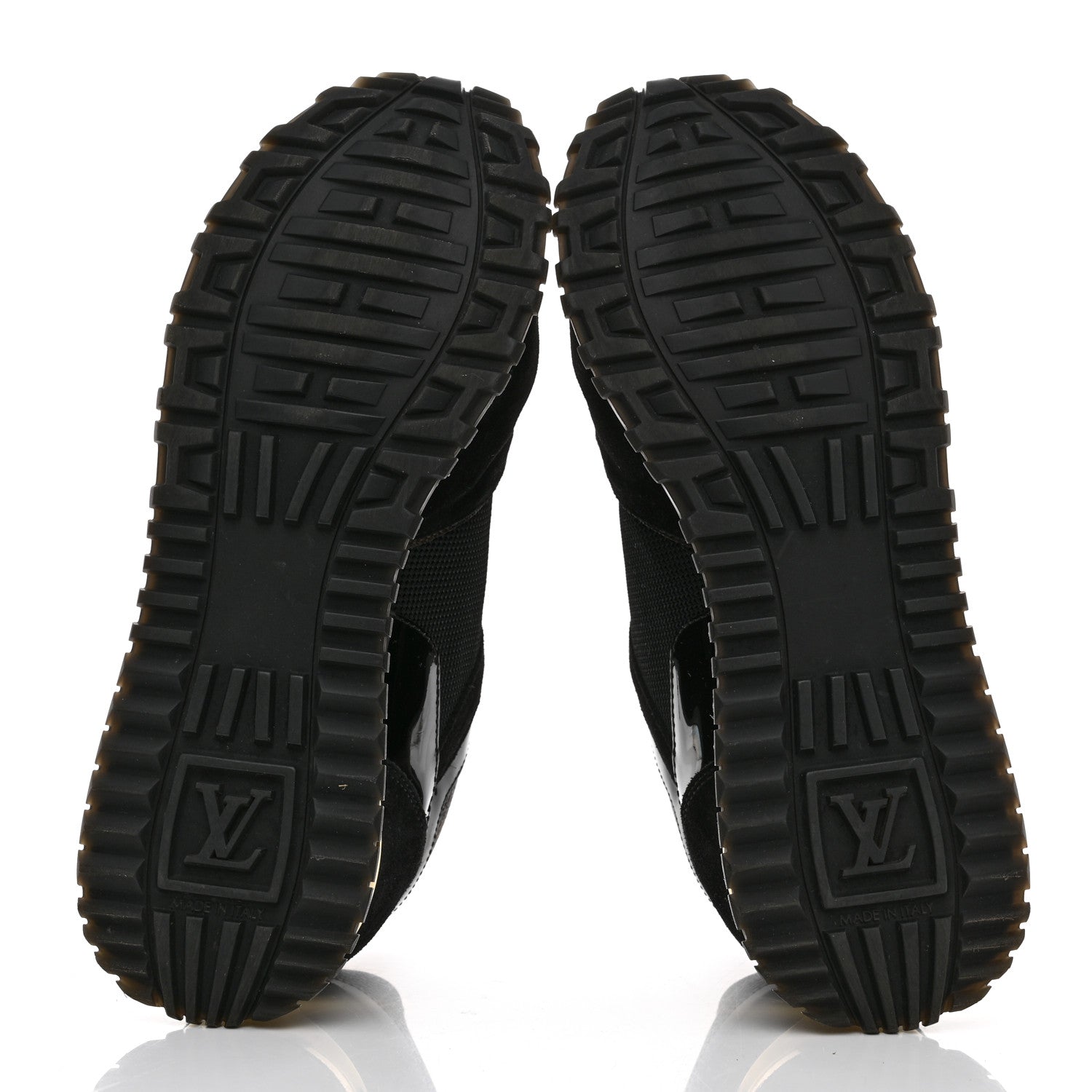 Louis Vuitton Suede Monogram Run Away Sneakers 37 Black 5 of 8
