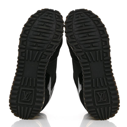 Louis Vuitton Suede Monogram Run Away Sneakers 37 Black 5 of 8