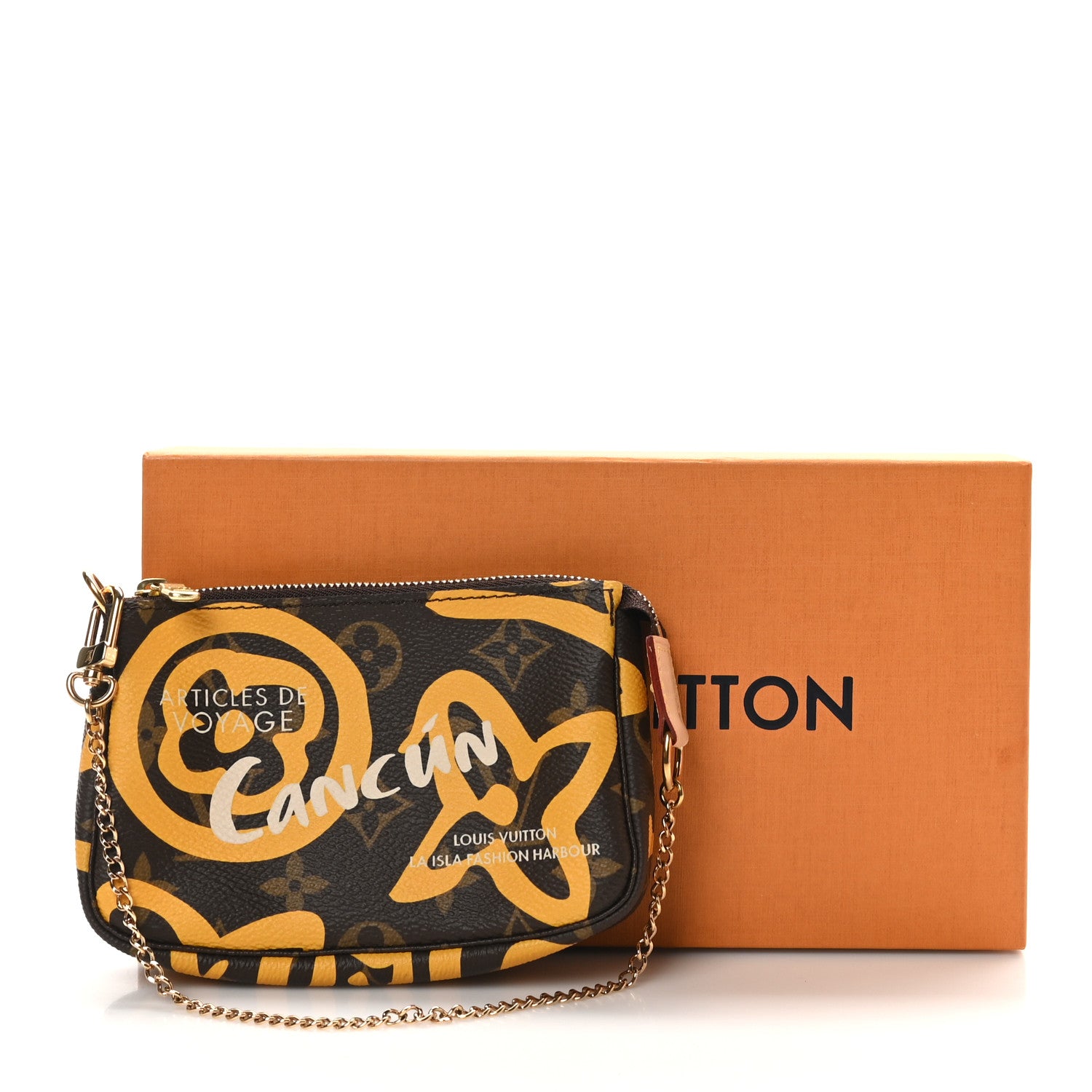 Louis Vuitton Monogram Tahitienne Cancun Mini Pochette Accessories 9 of 9
