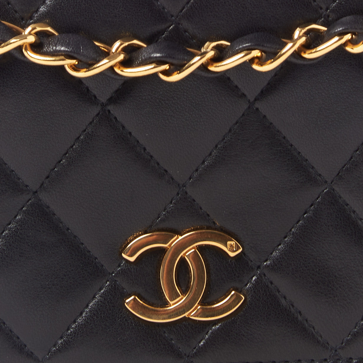 Chanel Lambskin Quilted Small Single Flap Black 8 of 10