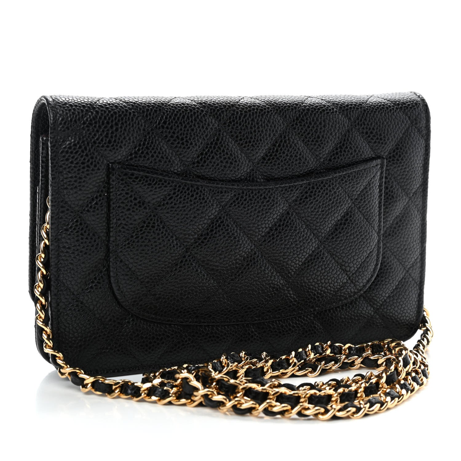 Chanel Caviar Quilted Wallet On Chain WOC Black 2 of 4