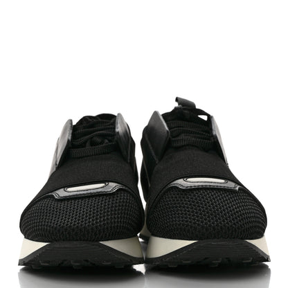Balenciaga Mesh Calfskin Neoprene Suede Womens Race Runner Sneakers 35 Black 2 of 7