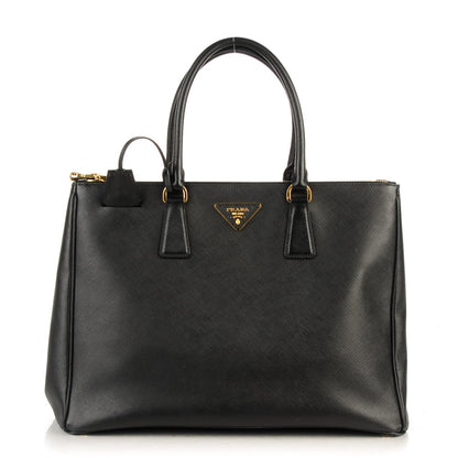 Prada Saffiano Large Galleria Double Zip Tote Black 1 of 8