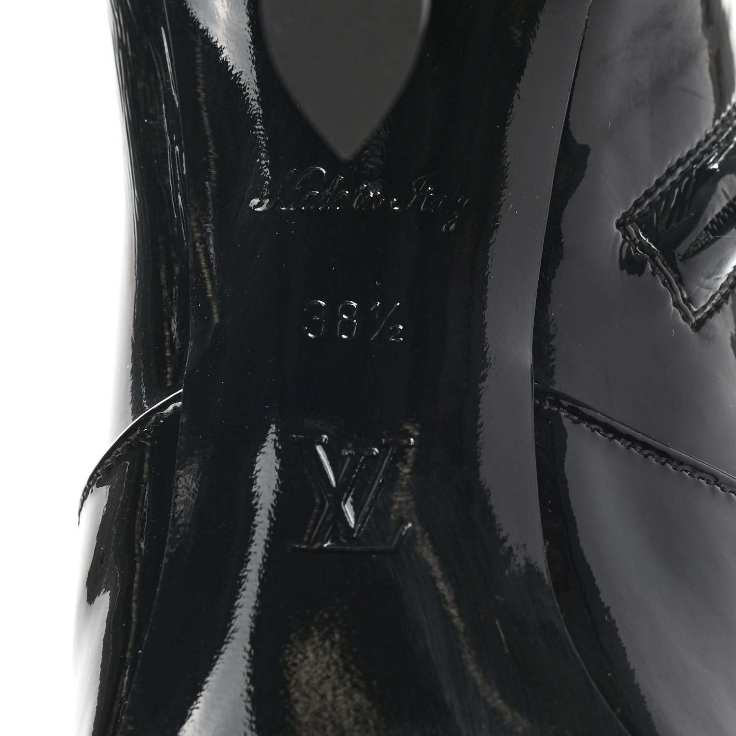 Louis Vuitton Patent Uniformes Silhouette Ankle Boots 38.5 Black 6 of 12