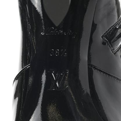 Louis Vuitton Patent Uniformes Silhouette Ankle Boots 38.5 Black 6 of 12