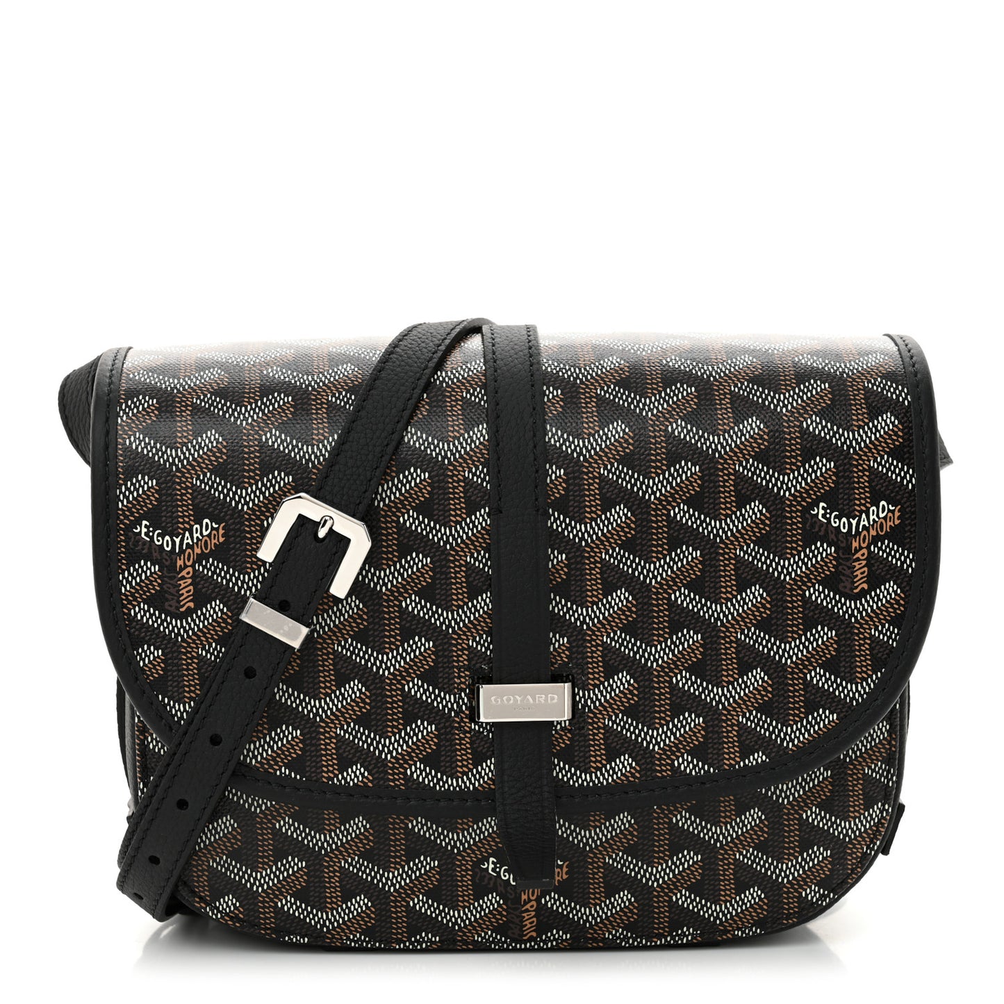 Goyardine Belvedere II PM Messenger Bag Black