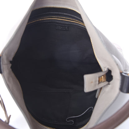 Celine Nubuck Racer Stripe Shoulder Bag Grey 4 of 8