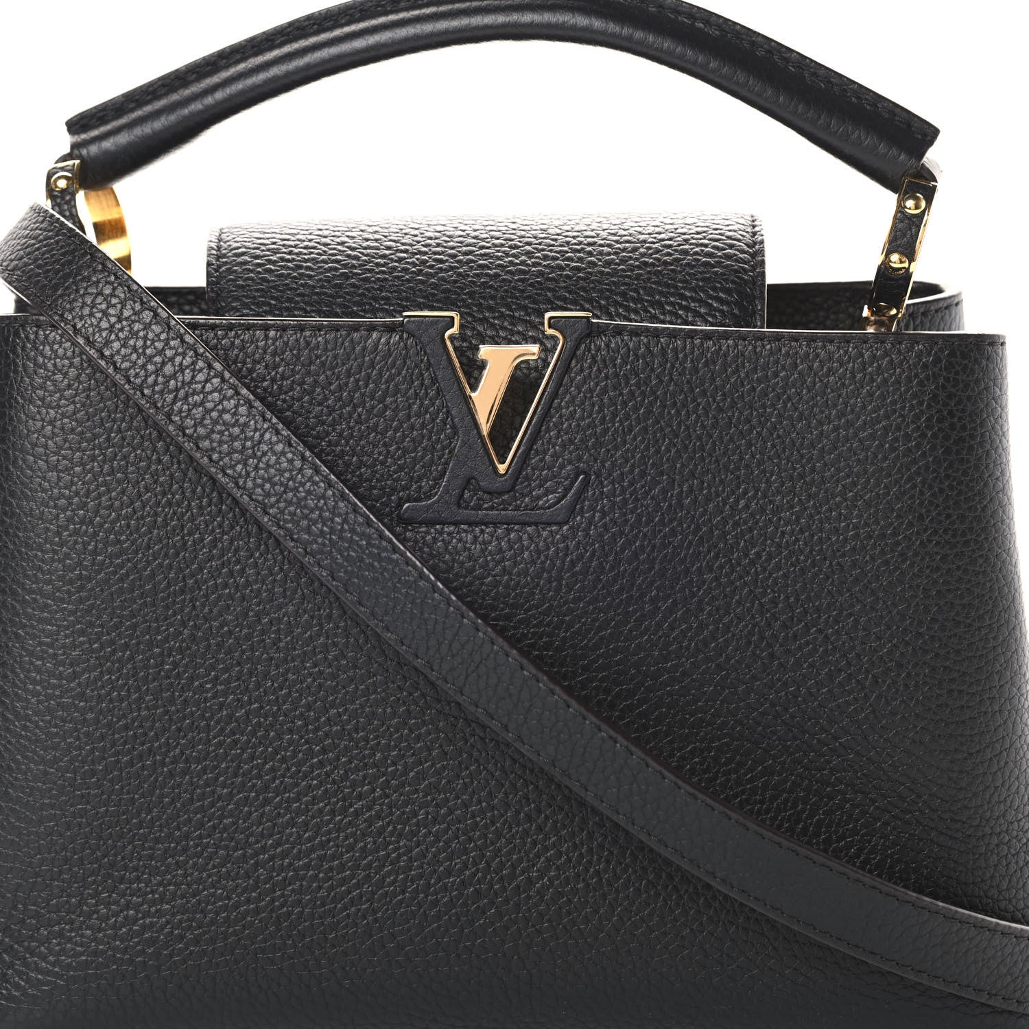 Louis Vuitton Taurillon Capucines BB Black 8 of 14