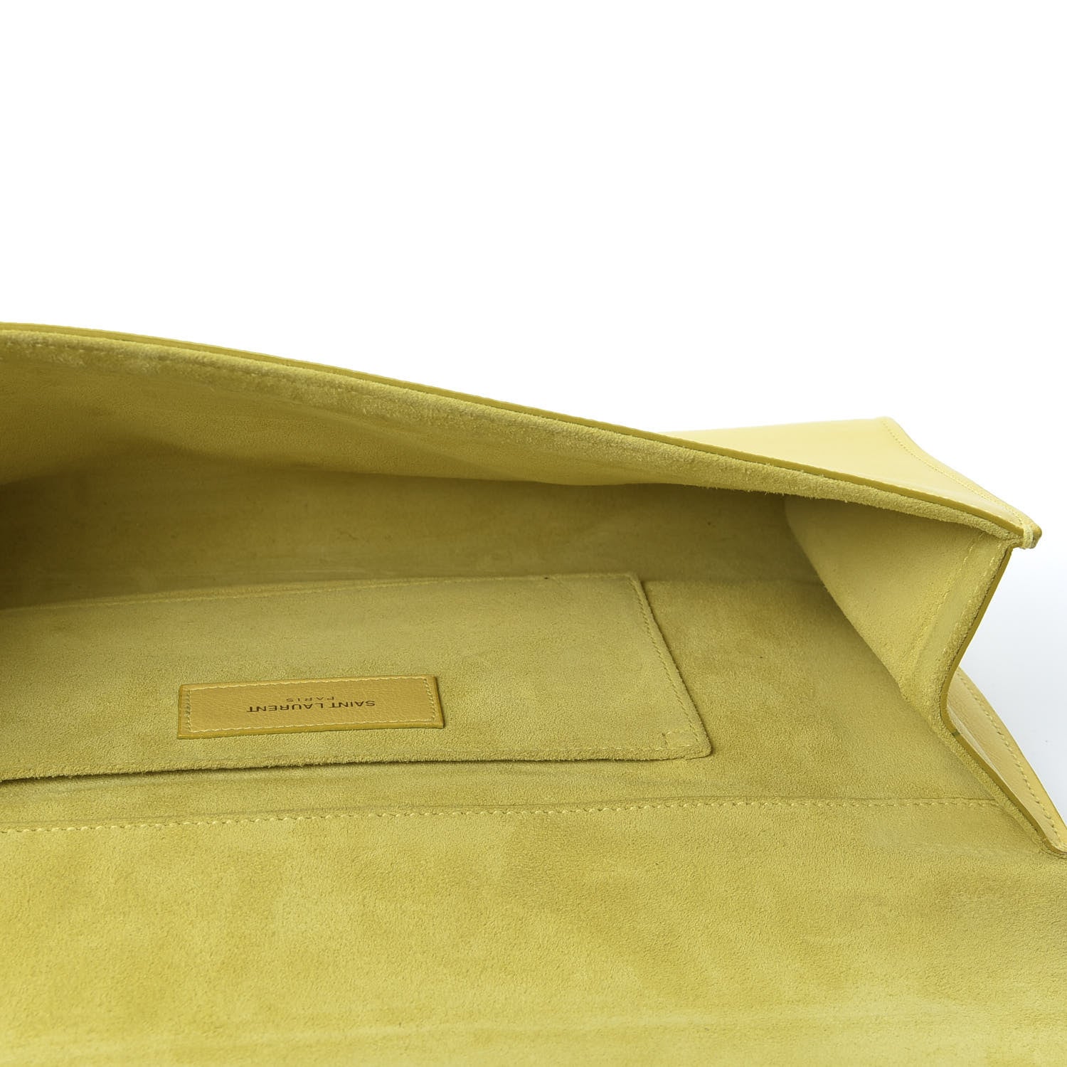 Saint Laurent Calfskin Classic Y Ligne Clutch Soleil 4 of 17