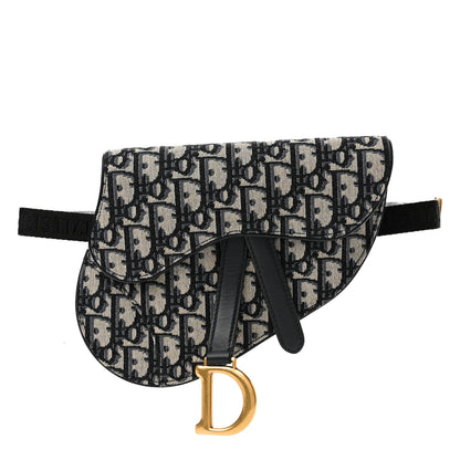Christian Dior Oblique Saddle Belt Pouch Blue 1 of 8
