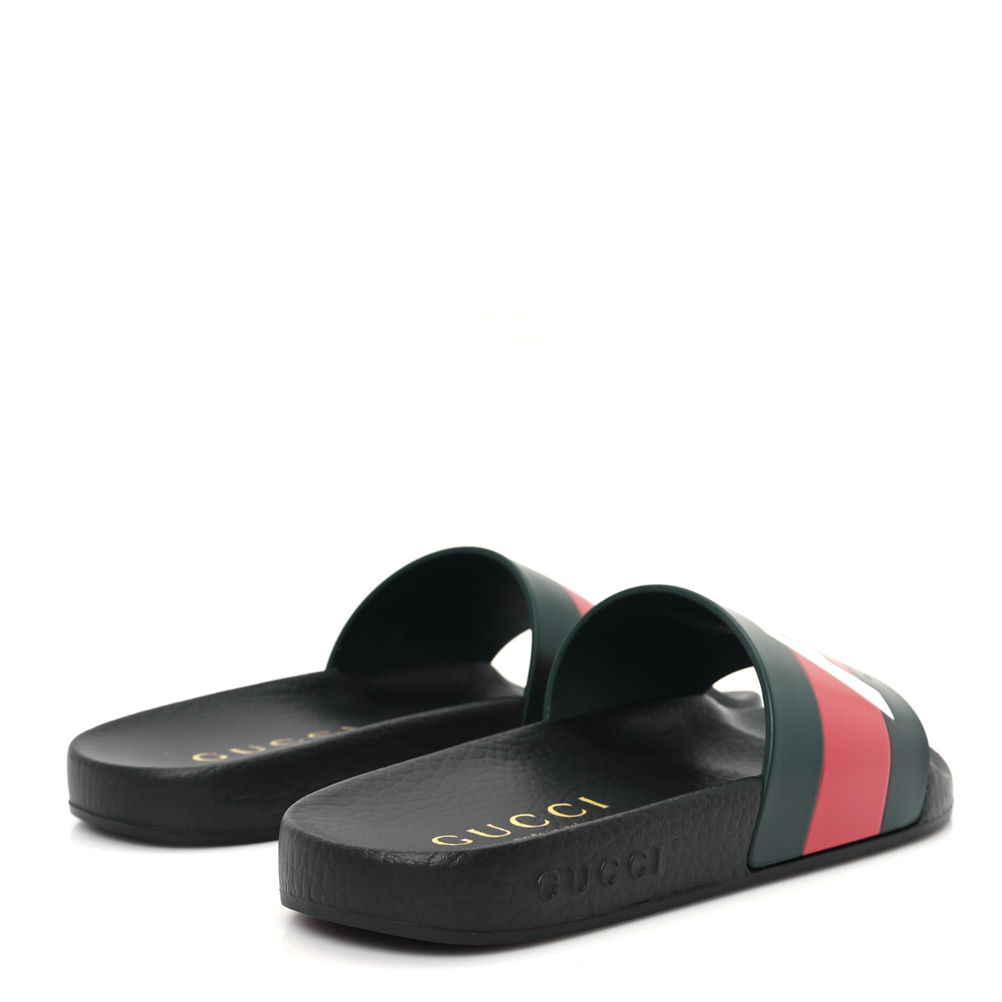X PALACE Rubber Mens Slide Sandals 8 Black Green Red