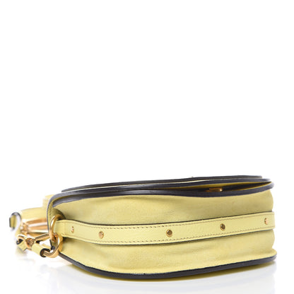 Chloe Calfskin Suede Small Nile Bracelet Bag Lemonade 4 of 14