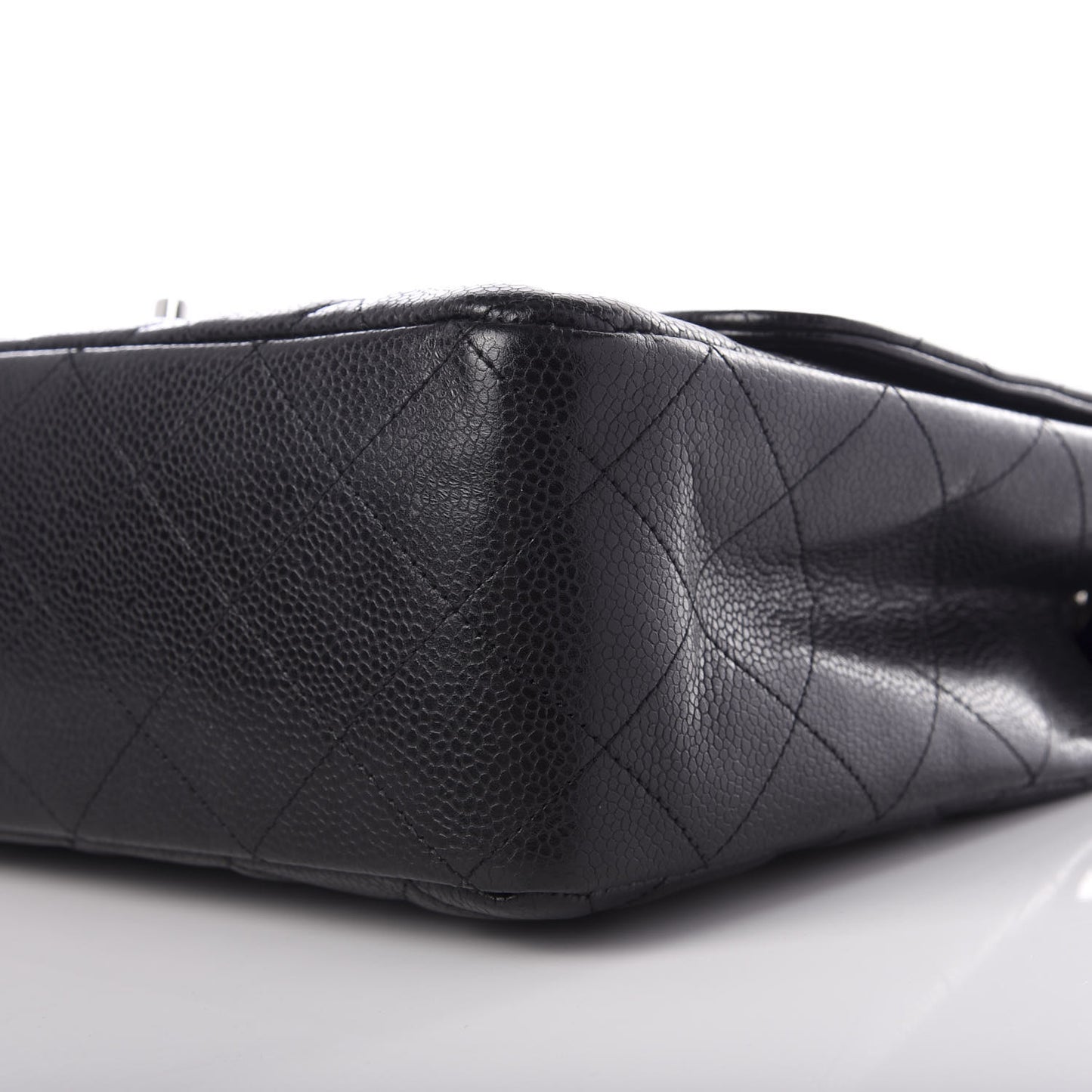 Caviar Quilted Jumbo Single Flap Black