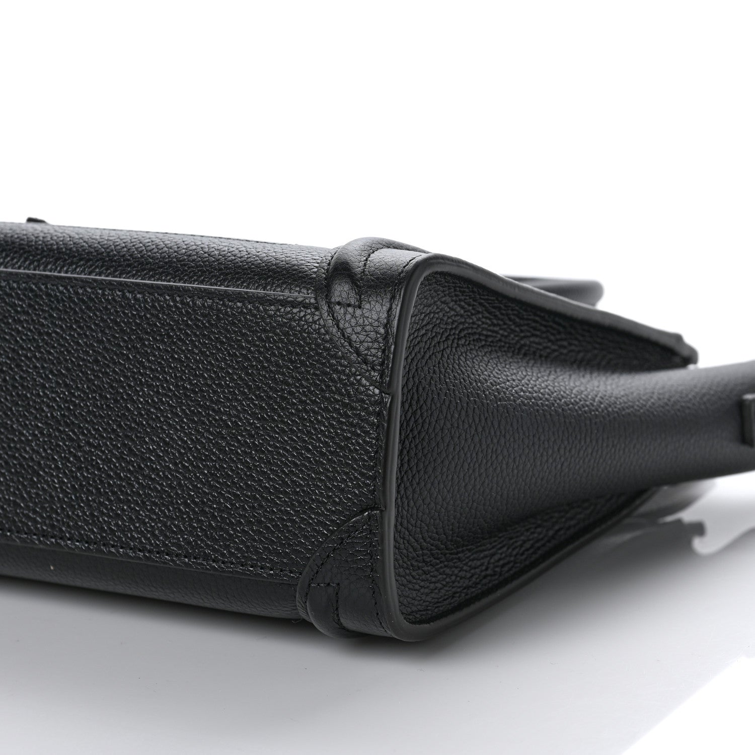 Celine Drummed Calfskin Nano Luggage Black 8 of 8
