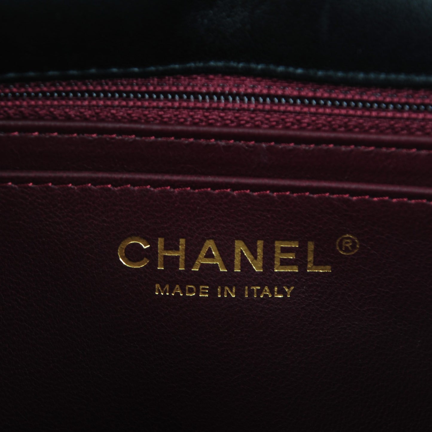Lambskin Quilted Jumbo Single Flap Black
