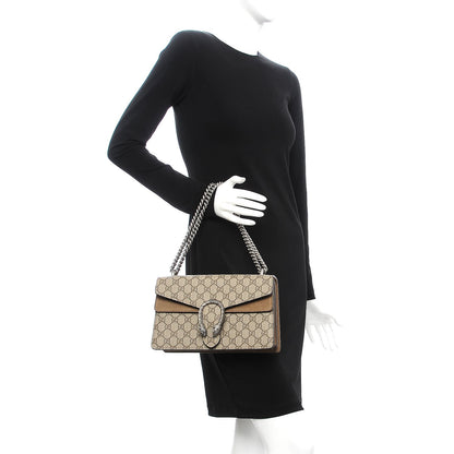 Gucci GG Supreme Monogram Small Dionysus Shoulder Bag Taupe 3 of 10