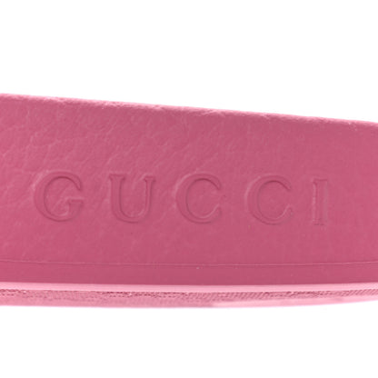 Gucci Rubber Womens Logo Slide Sandals 36 Fuchsia 6 of 9