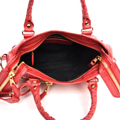 Balenciaga Agneau Giant 12 Gold Hardware Mini City Rouge Cardinal 6 of 12