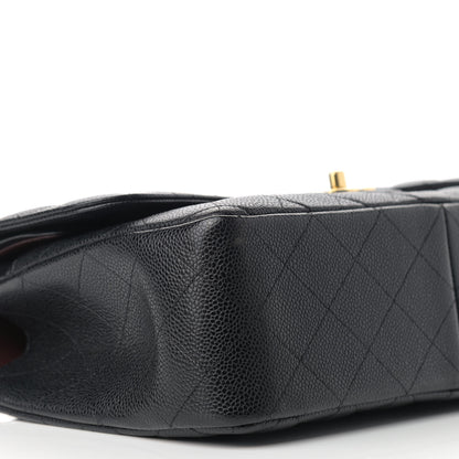 Chanel Caviar Quilted Jumbo Double Flap Black 8 of 13