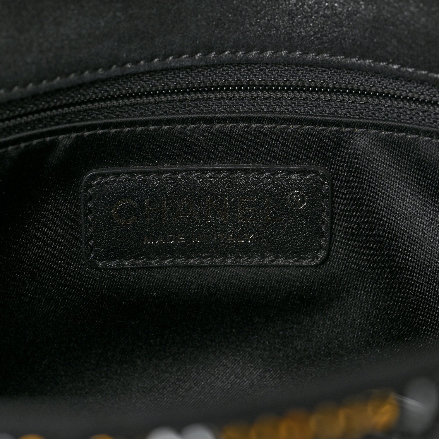 Chanel Suede Crystal Medium Flap Black Multicolor 6 of 8