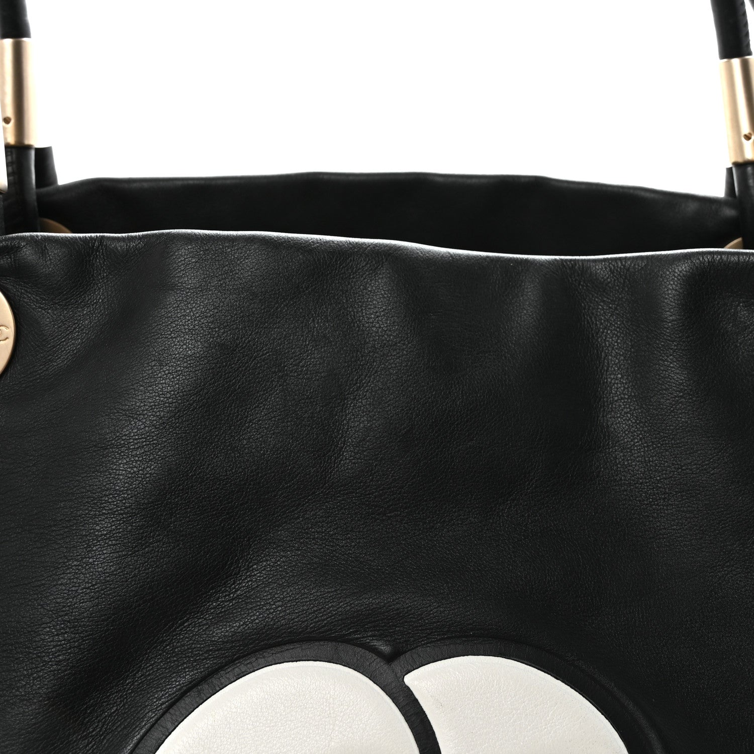 Chanel Lambskin Camellia Tote Black 8 of 10