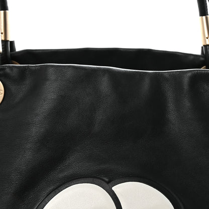 Chanel Lambskin Camellia Tote Black 8 of 10