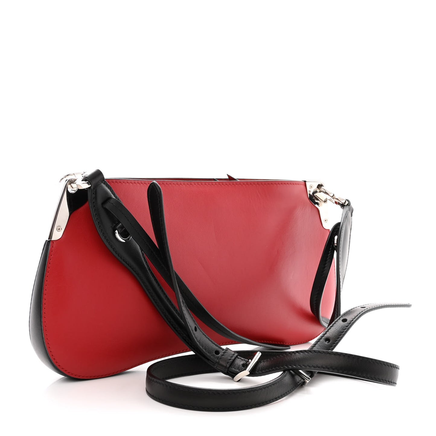 City Calfskin Sidonie Crossbody Bag Rosso Black