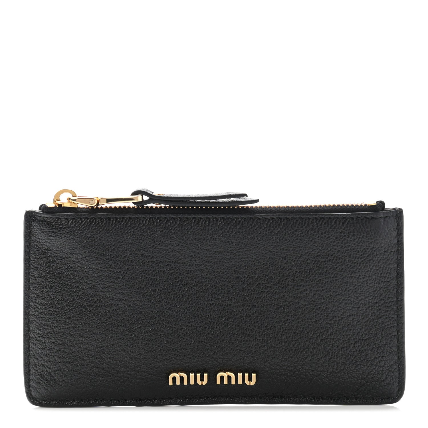 Miu Miu Madras Colour Zip Wallet Black Fuoco 1 of 7