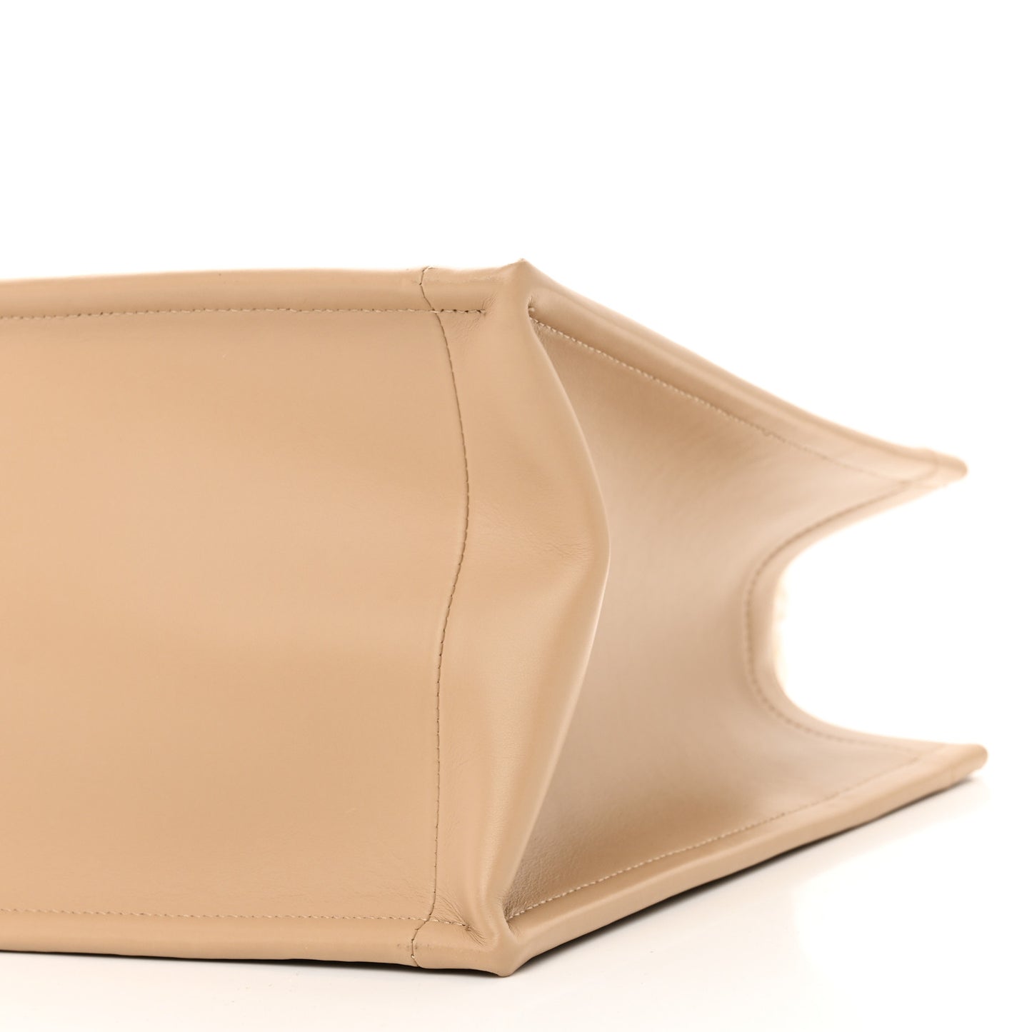 Oblique Calfskin Medium Book Tote With Strap Gold Multicolor Natural