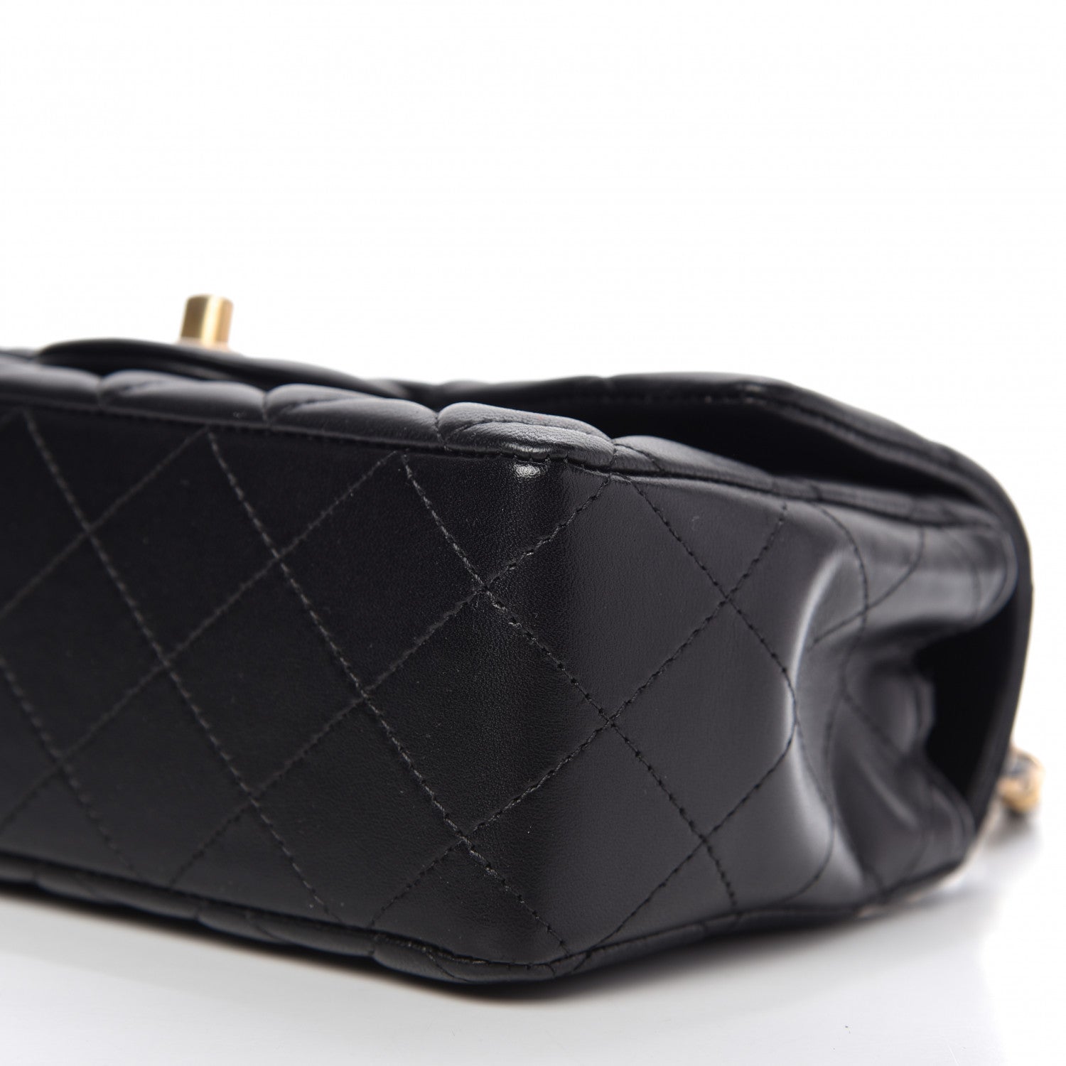 Chanel Lambskin Quilted Mini Rectangular Flap Black 7 of 9