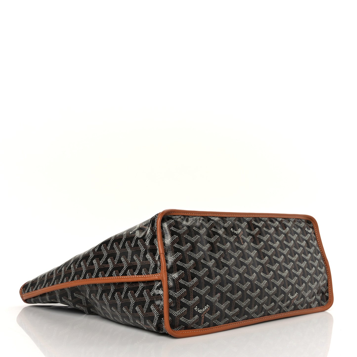 Goyardine Reversible Anjou PM Black Gold