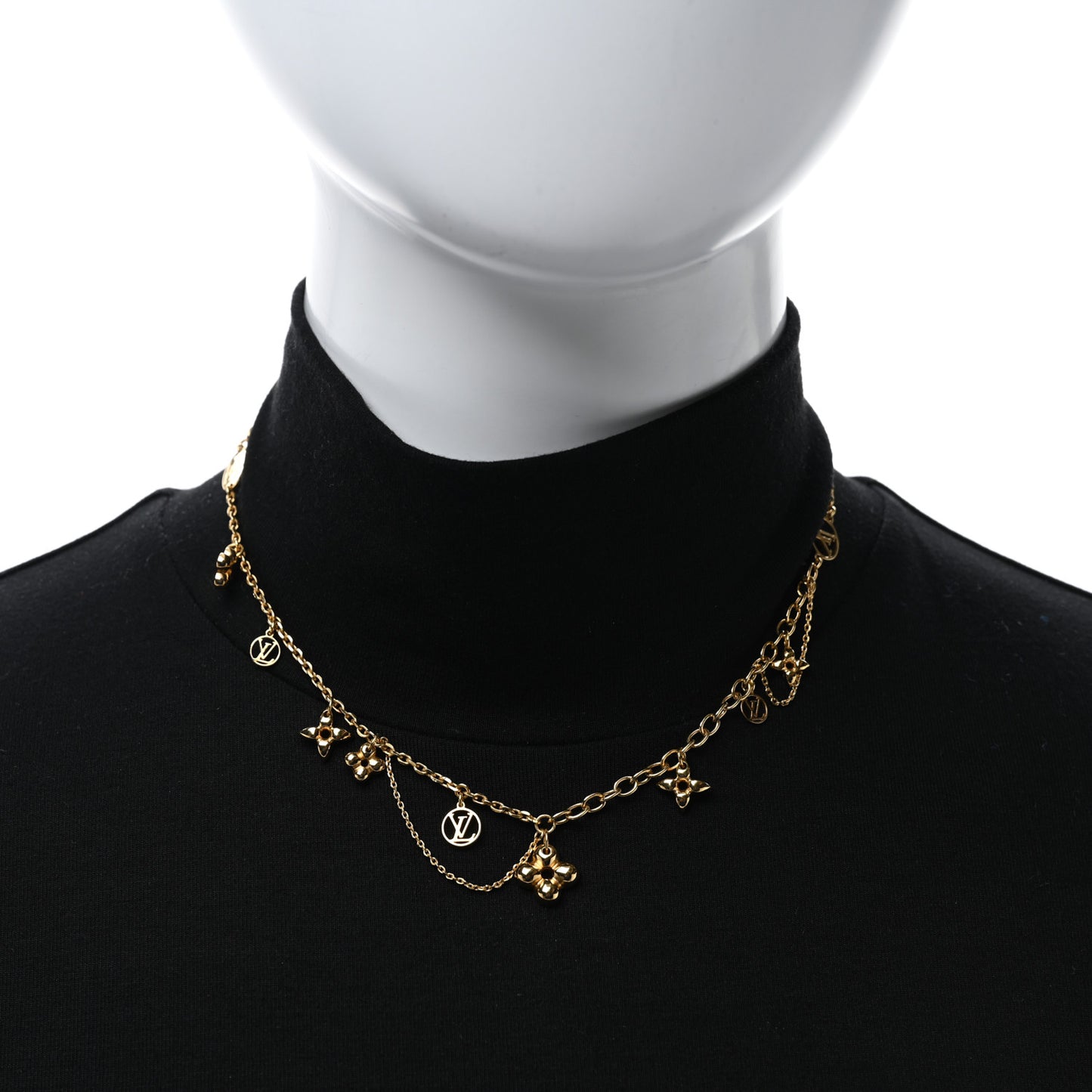 Metal Blooming Supple Necklace Gold
