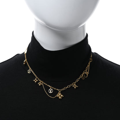 Louis Vuitton Metal Blooming Supple Necklace Gold 3 of 6