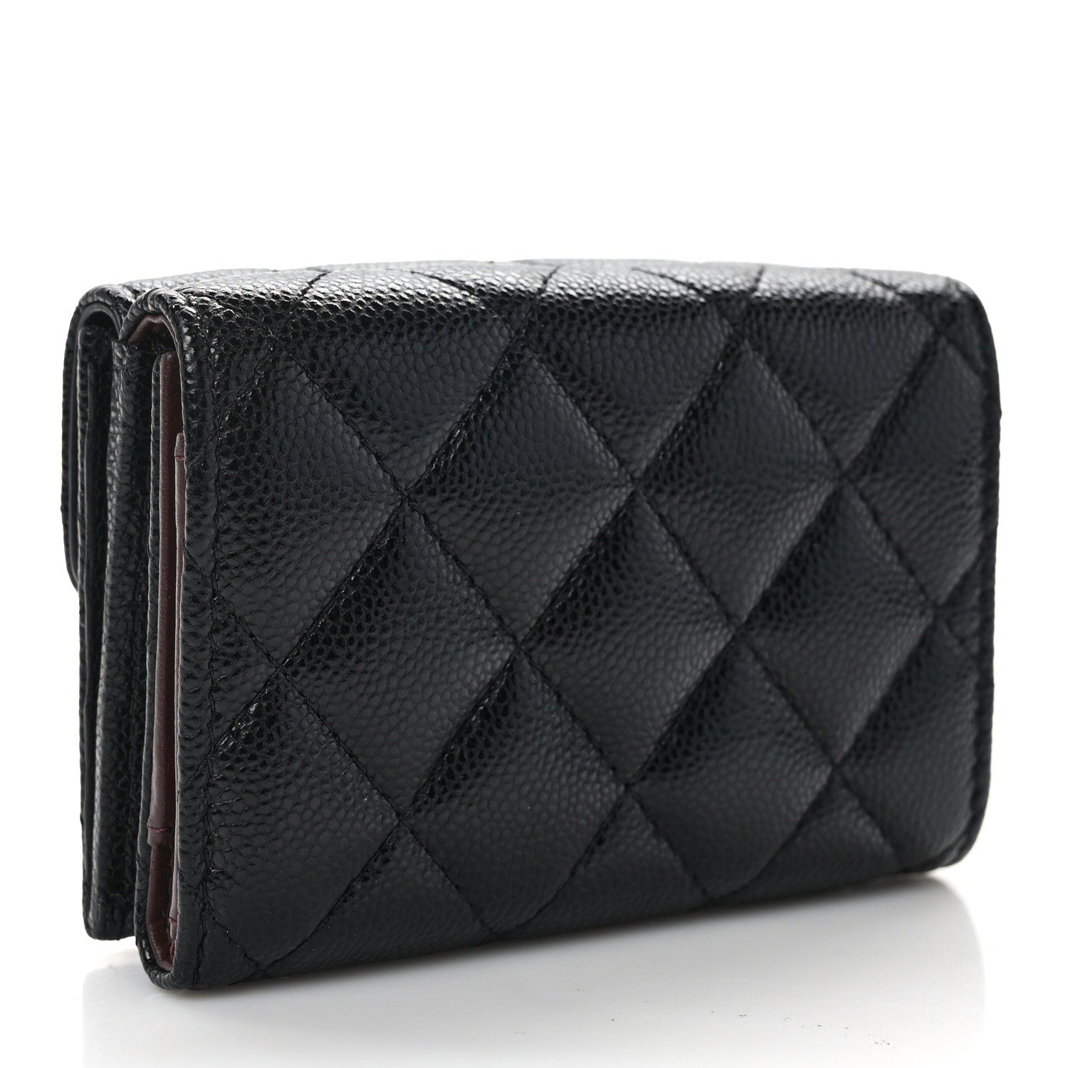 Chanel Caviar Quilted Double Flap Wallet Black 3 of 10
