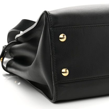 Fendi Vitello Seta Shiny Nappa Medium Peekaboo Iconic Satchel Black 5 of 12