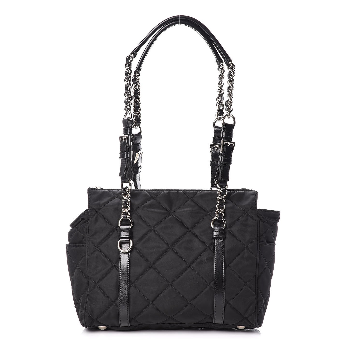 Tessuto Nylon Quilted Small Tote Black