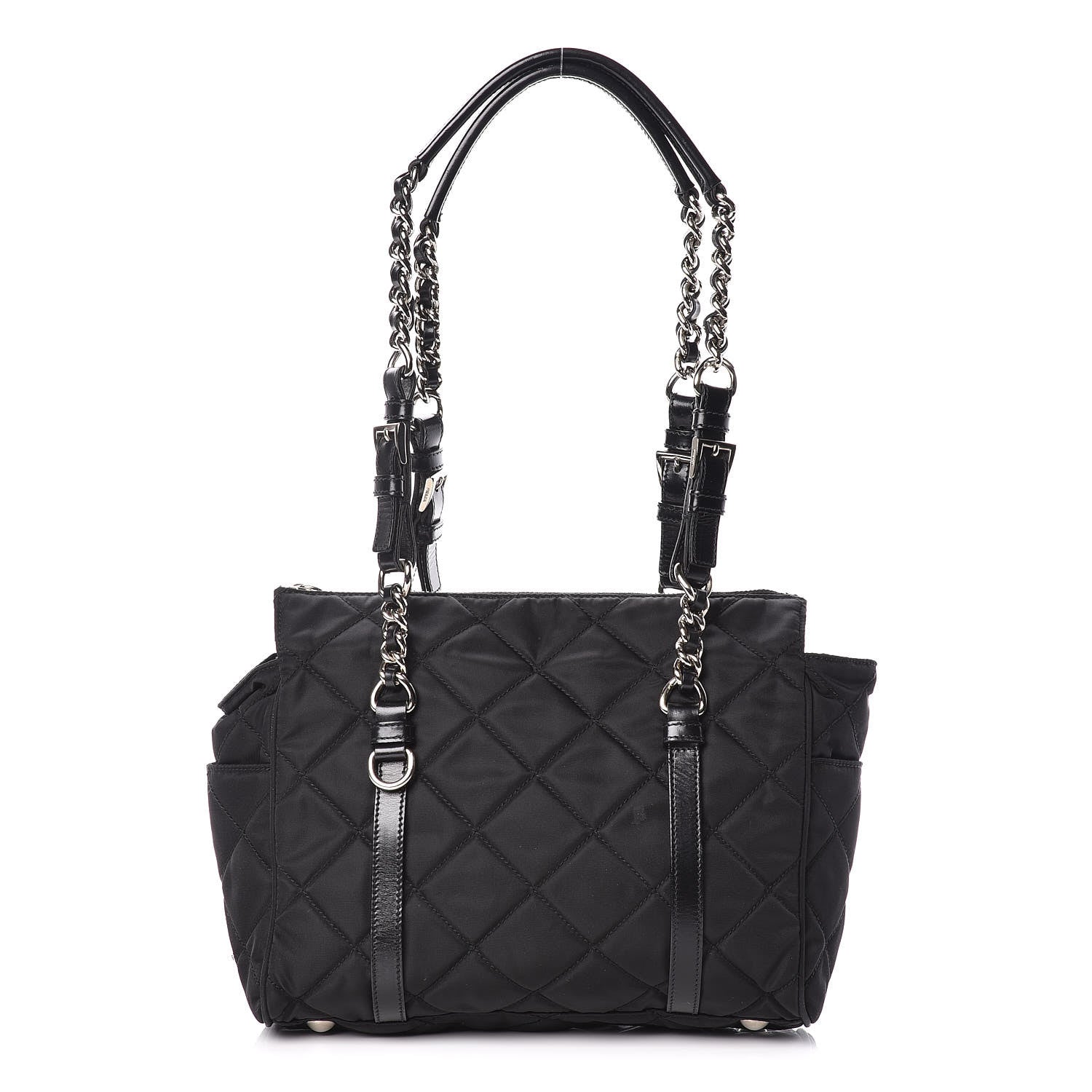 Prada Tessuto Nylon Quilted Small Tote Black 1 of 12