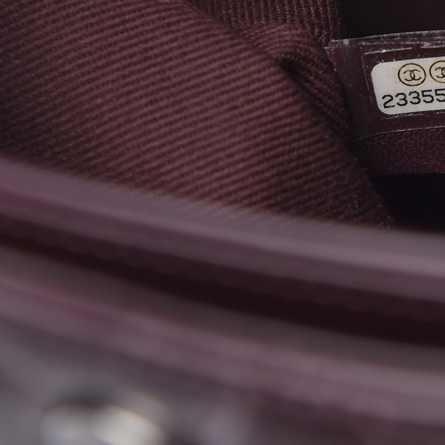 Calfskin Quilted Large Perfect Edge Flap Bordeaux