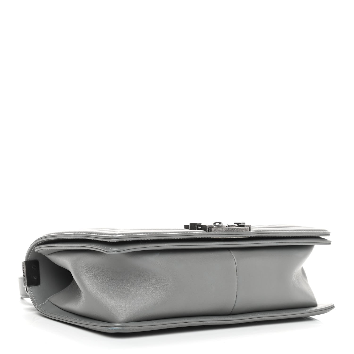 Chanel Lambskin Quilted Medium Boy Flap Grey 4 of 10