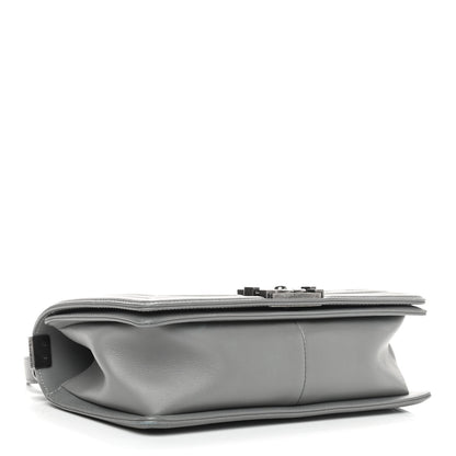 Chanel Lambskin Quilted Medium Boy Flap Grey 4 of 10