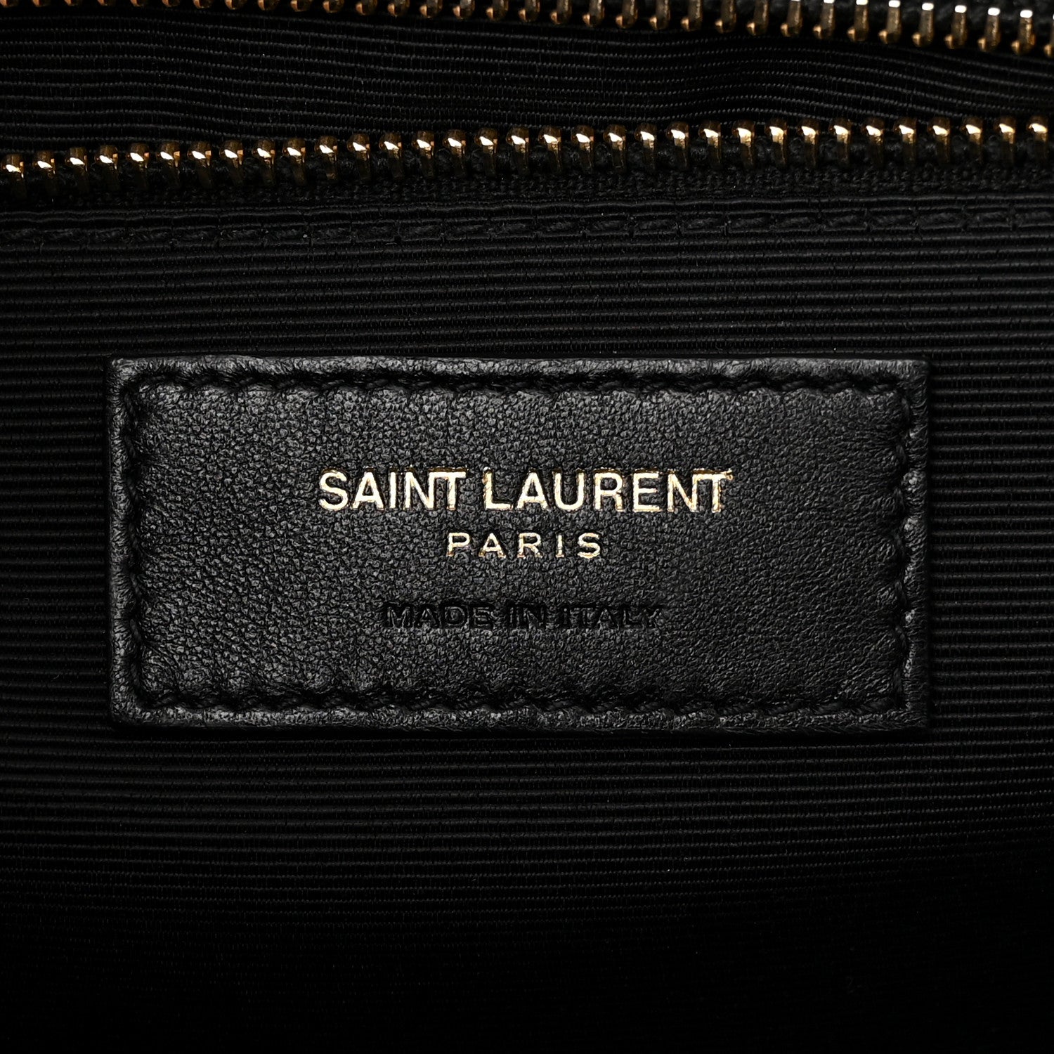 Saint Laurent Grain De Poudre Matelasse Chevron Large Monogram Satchel Black 6 of 14