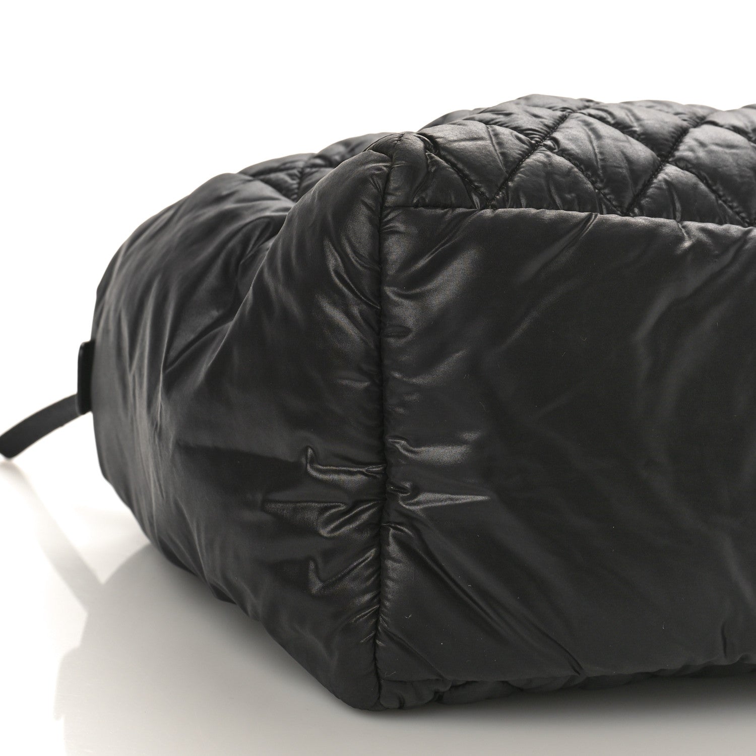 Chanel Nylon Quilted Large Coco Cocoon Reversible Tote Black 8 of 9